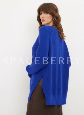 Женский вязаный свитер оверсайз, трикотажный джемпер, кофта